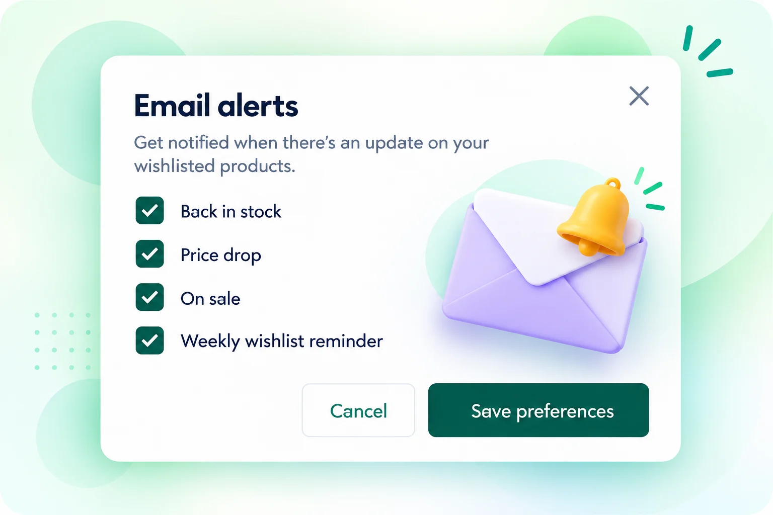 Subscribe to Product Alerts feature illustration