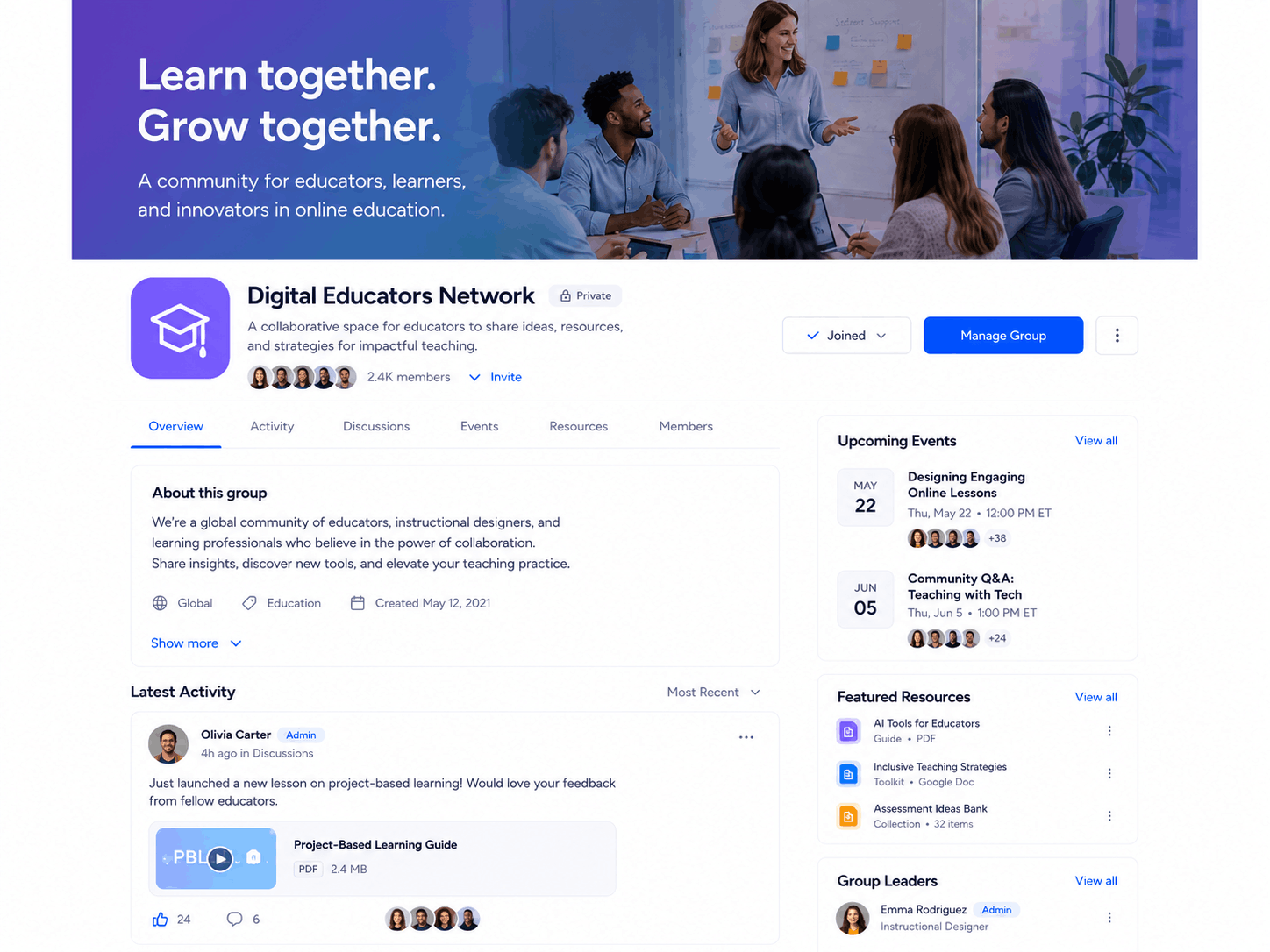 CircleKit group page